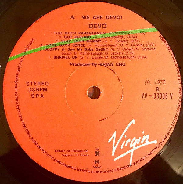 Devo : Q: Are We Not Men? A: We Are Devo! (LP, Album, RP)