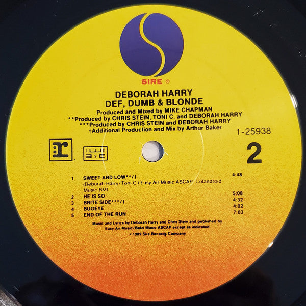 Deborah Harry : Def, Dumb & Blonde (LP, Album)