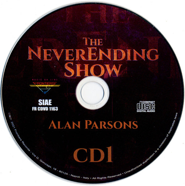 Alan Parsons : The NeverEnding Show (Live In The Netherlands) (Dlx + 2xCD, Album + DVD, NTSC)