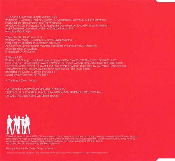 Liberty X : Thinking It Over (CD, Single, Enh)