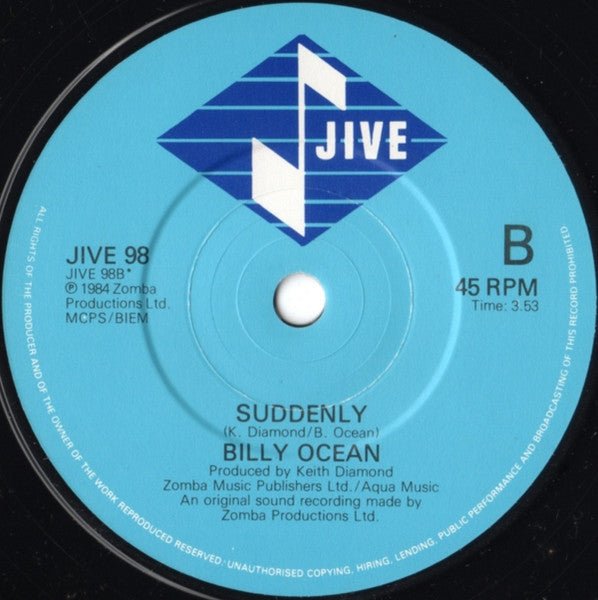 Billy Ocean : Mystery Lady (7", Single)