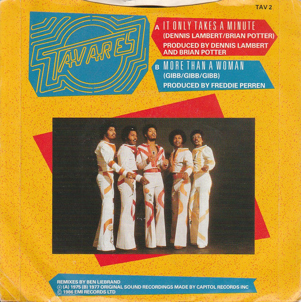 Tavares : It Only Takes A Minute (Remix By Ben Liebrand) (7")