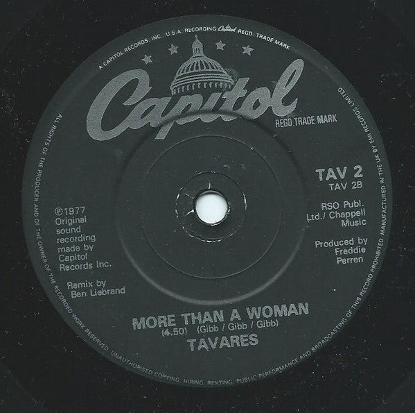 Tavares : It Only Takes A Minute (Remix By Ben Liebrand) (7")