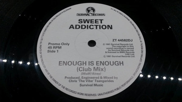 Sweet Addiction : Enough Is Enough (12", Promo)