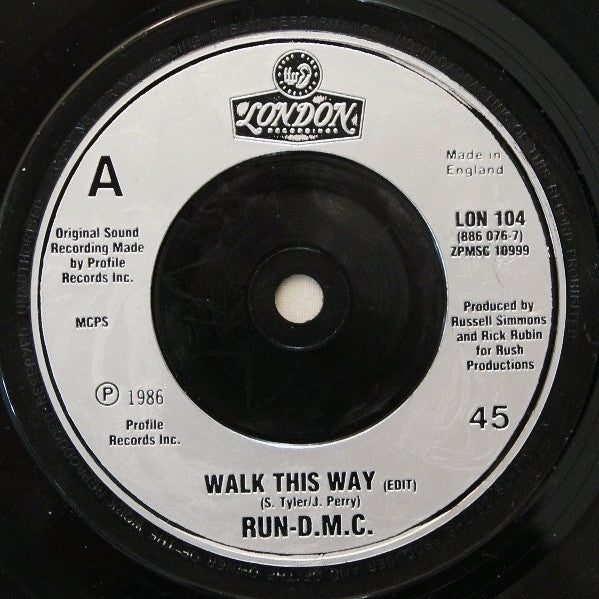 Run DMC* : Walk This Way (7", Single)