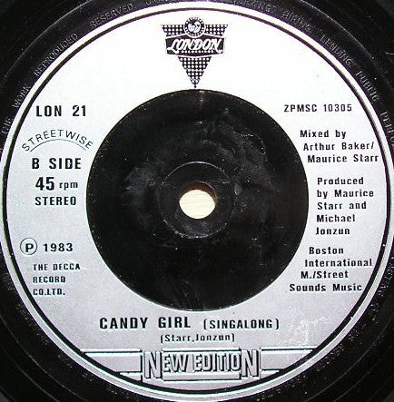 New Edition : Candy Girl (7", Single, Sil)