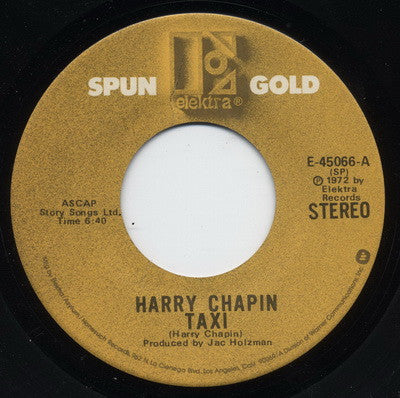 Harry Chapin : Taxi / Wold (7", RE)
