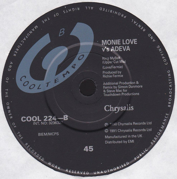 Monie Love Vs Adeva : Ring My Bell (7")