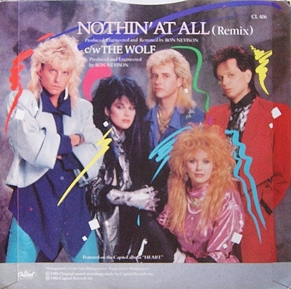 Heart : Nothin' At All (7", Single, Bla)