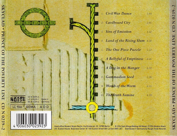 Skyclad : Prince Of The Poverty Line (CD, Album)