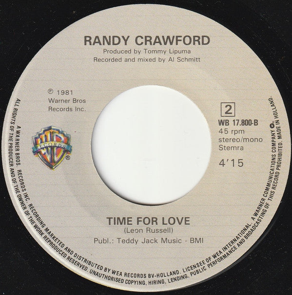 Randy Crawford : Rainy Night In Georgia (7", Single)