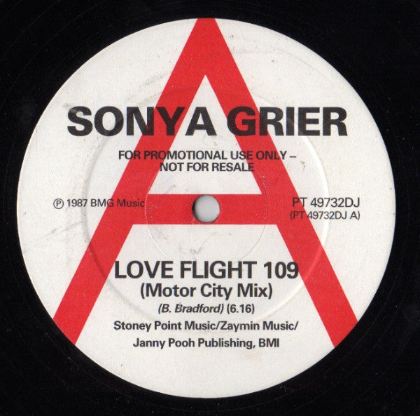 Sonya Grier : Love Flight 109 (12", Promo)