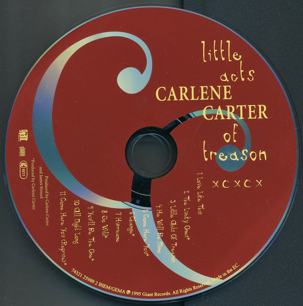 Carlene Carter : Little Acts Of Treason (CD, Album)