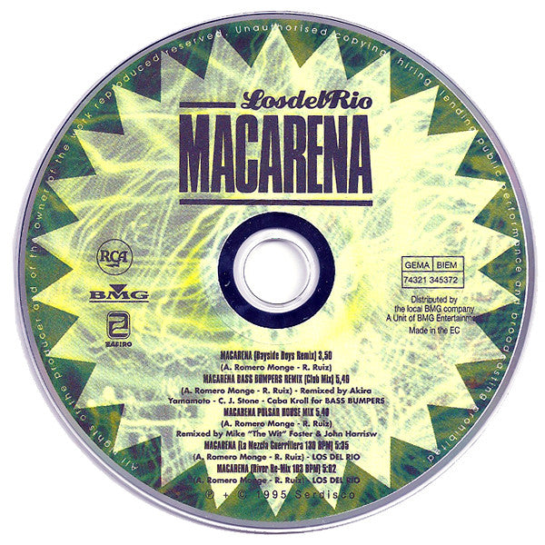 Los Del Rio : Macarena (CD, Maxi)