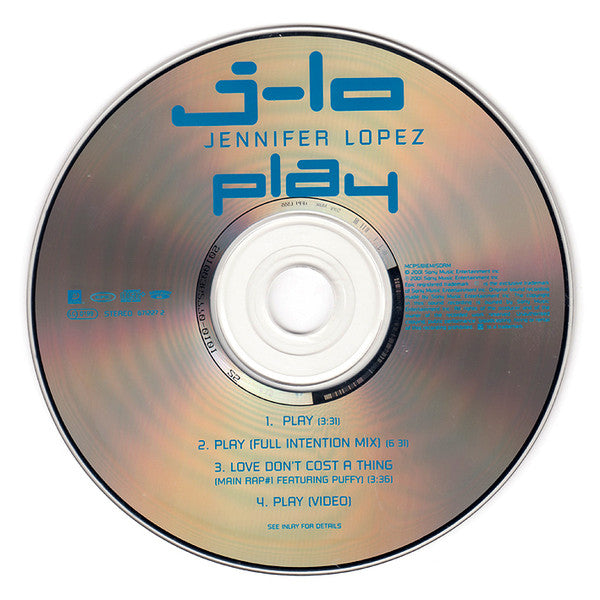 Jennifer Lopez : Play (CD, Single, Enh)