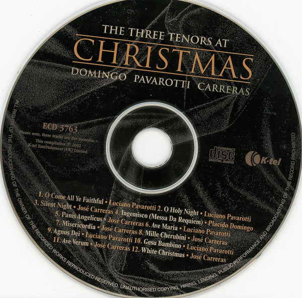 Placido Domingo, Luciano Pavarotti, José Carreras : The Three Tenors At Christmas (CD, Comp)