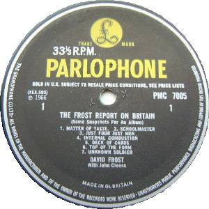 David Frost With John Cleese : The Frost Report On Britain (Some Snapshots For An Album) (LP, Album)