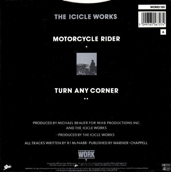 The Icicle Works : Motorcycle Rider (7", Single)