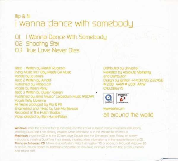 Flip & Fill : I Wanna Dance With Somebody (CD, Single, Enh, CD2)