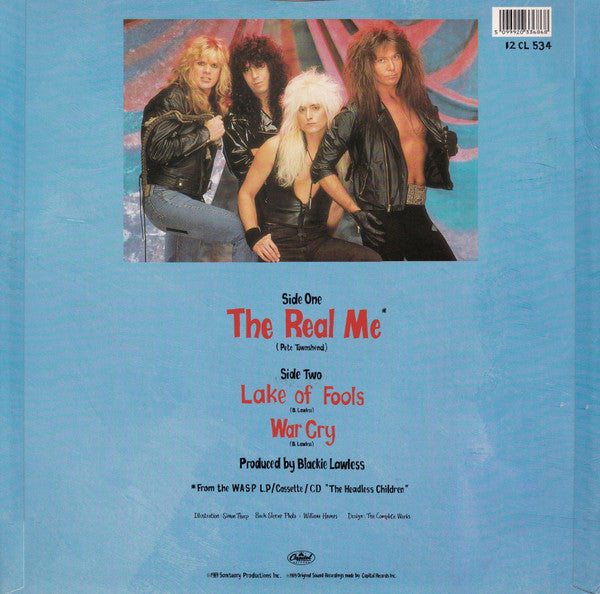 W.A.S.P. : The Real Me (12", Single)