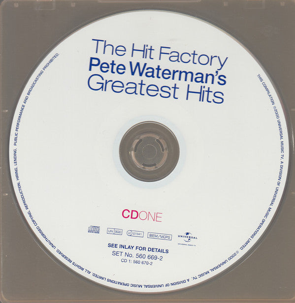 Various : The Hit Factory - Pete Waterman's Greatest Hits (CD, Comp + CD, Comp, Enh)