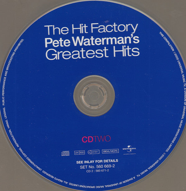 Various : The Hit Factory - Pete Waterman's Greatest Hits (CD, Comp + CD, Comp, Enh)