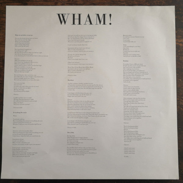 Wham! : Make It Big (LP, Album)