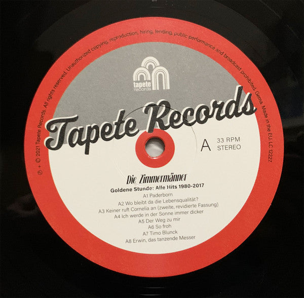 Die Zimmermänner : Goldene Stunde: Alle Hits 1980-2017 (LP, Comp)