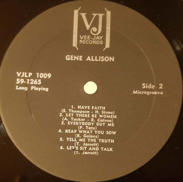 Gene Allison : Gene Allison (LP, Album, RP)