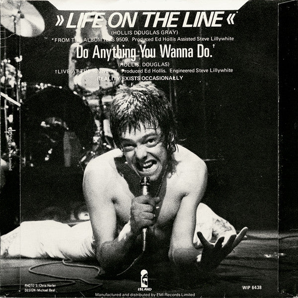 Eddie And The Hot Rods : Life On The Line (7", Single)