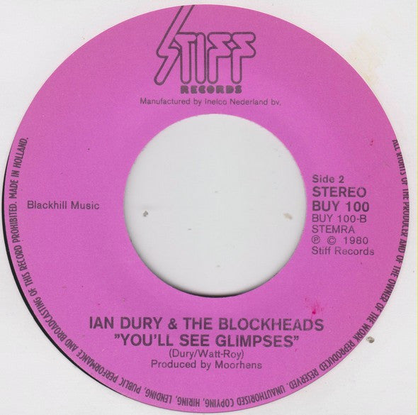 Ian Dury And The Blockheads : Sueperman's Big Sister (7", Single)