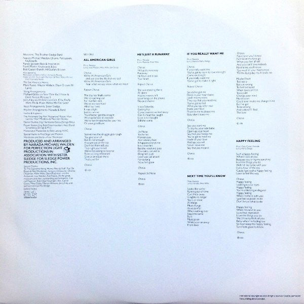 Sister Sledge : All American Girls (LP, Album)
