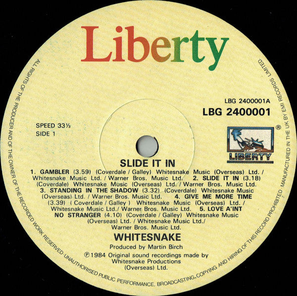 Whitesnake : Slide It In (LP, Album)