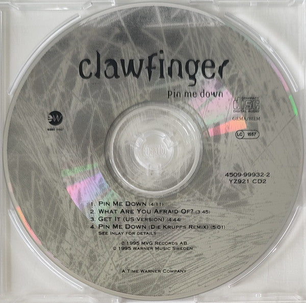 Clawfinger : Pin Me Down (CD, Single, CD2)