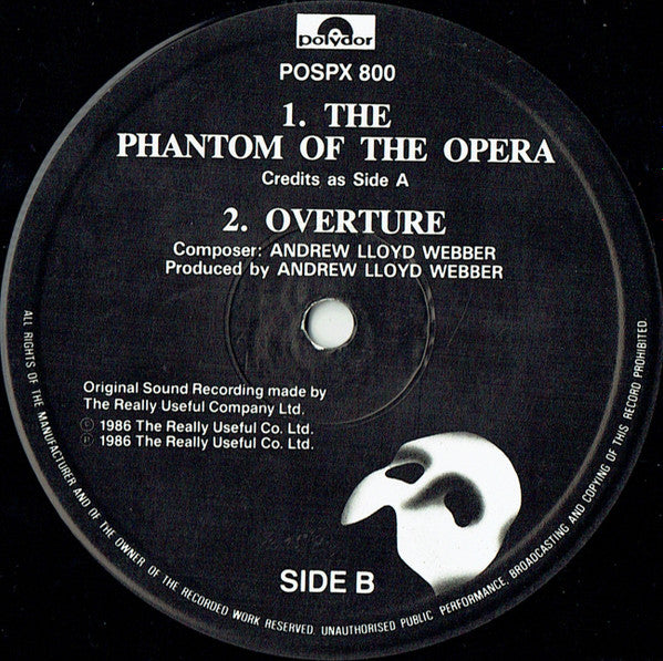 Sarah Brightman, Steve Harley : The Phantom Of The Opera (12", Single)
