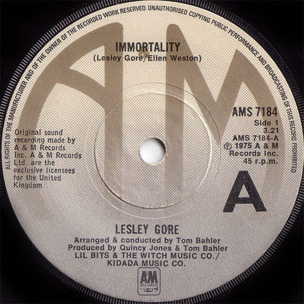 Lesley Gore : Immortality (7", Single)