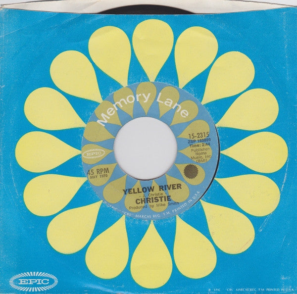 Mashmakhan / Christie : As The Years Go By / Yellow River (7", Single)