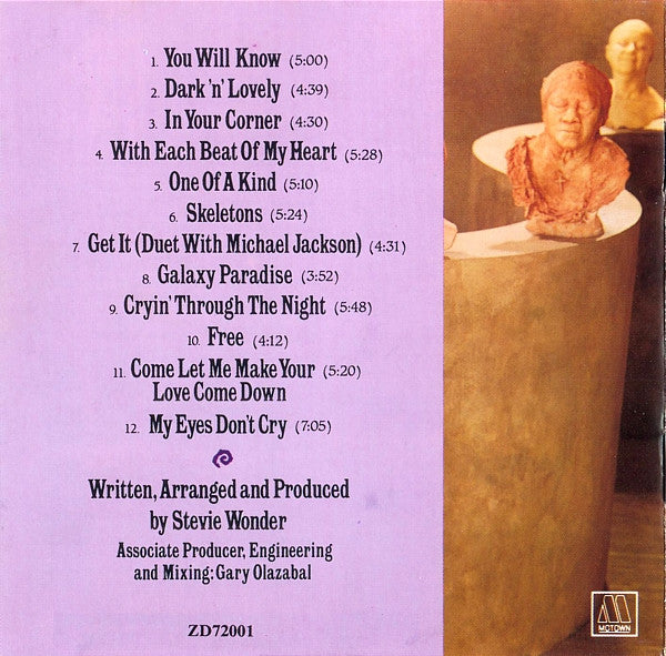 Stevie Wonder : Characters (CD, Album)