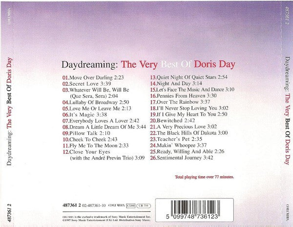 Doris Day : Daydreaming: The Very Best Of Doris Day (CD, Comp)