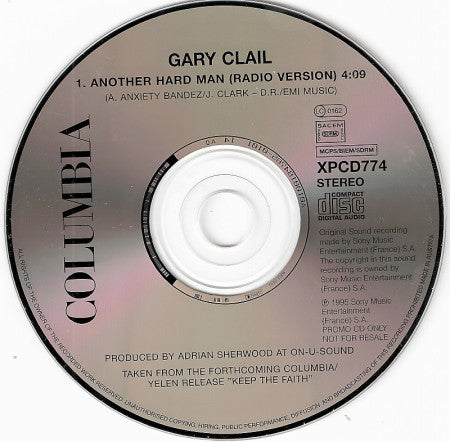 Gary Clail : Another Hard Man (CD, Single, Promo, Car)