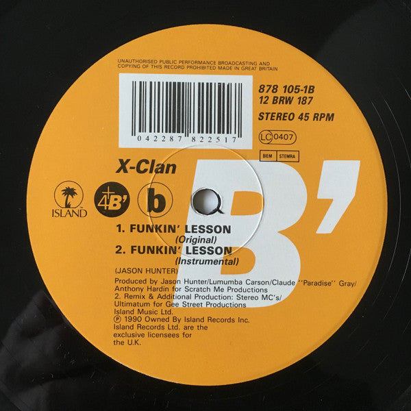 X-Clan : Funkin' Lesson (12")