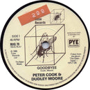 Peter Cook & Dudley Moore : Goodbyee (7", Single)