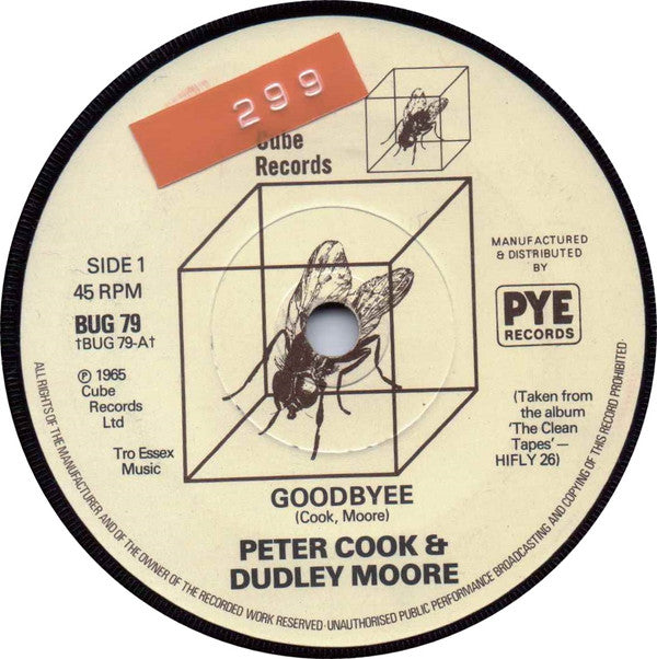 Peter Cook & Dudley Moore : Goodbyee (7", Single)