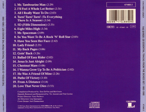 The Byrds : 20 Essential Tracks From The Boxed Set: 1965-1990 (CD, Album, Comp, RM, RP)