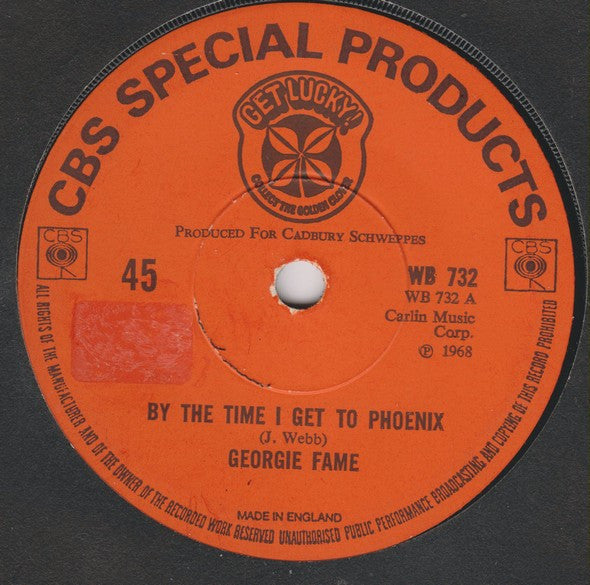 Georgie Fame / Simon & Garfunkel : By The Time I Get To Phoenix / Sound Of Silence (7")