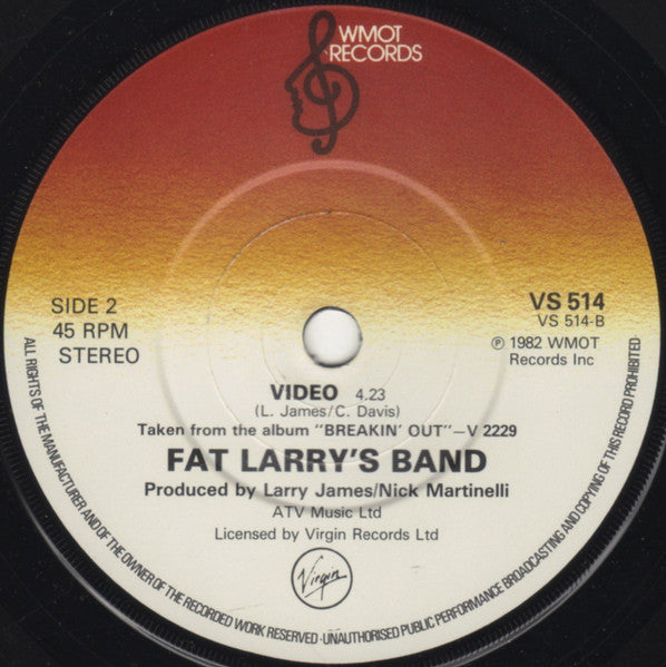 Fat Larry's Band : Golden Moment (7")