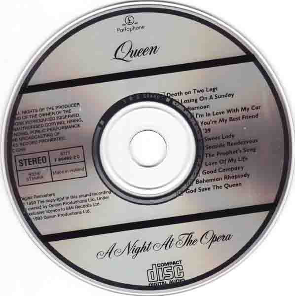 Queen : A Night At The Opera (CD, Album, RE, RM, RP)
