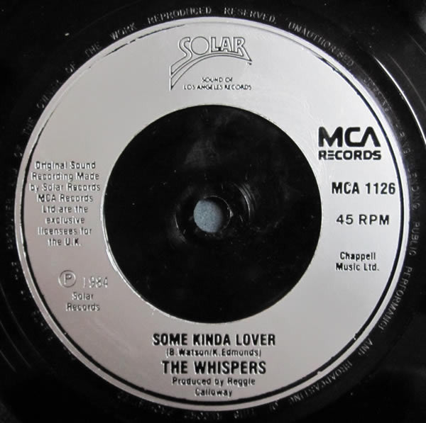 The Whispers : And The Beat Goes On (7", Single, Sil)