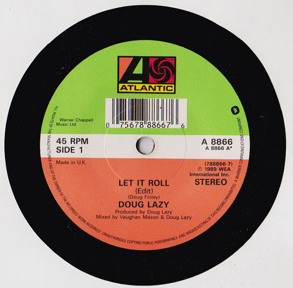 Doug Lazy : Let It Roll (7", Single)