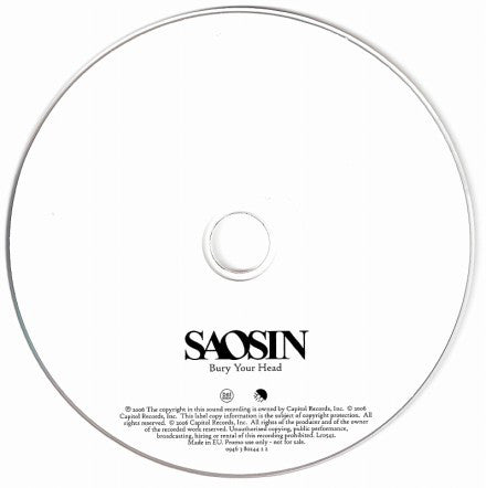 Saosin : Bury Your Head (CD, Single, Promo)